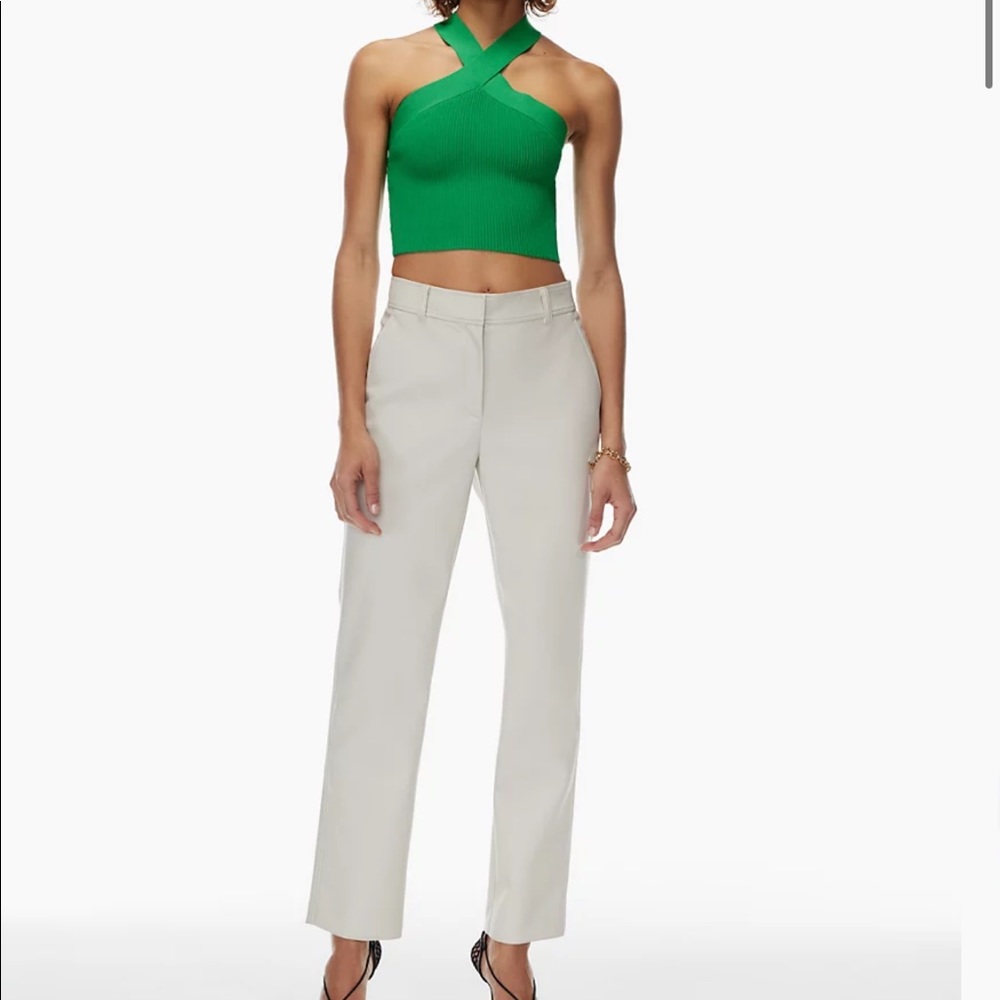 Aritzia knit cross cropped tank